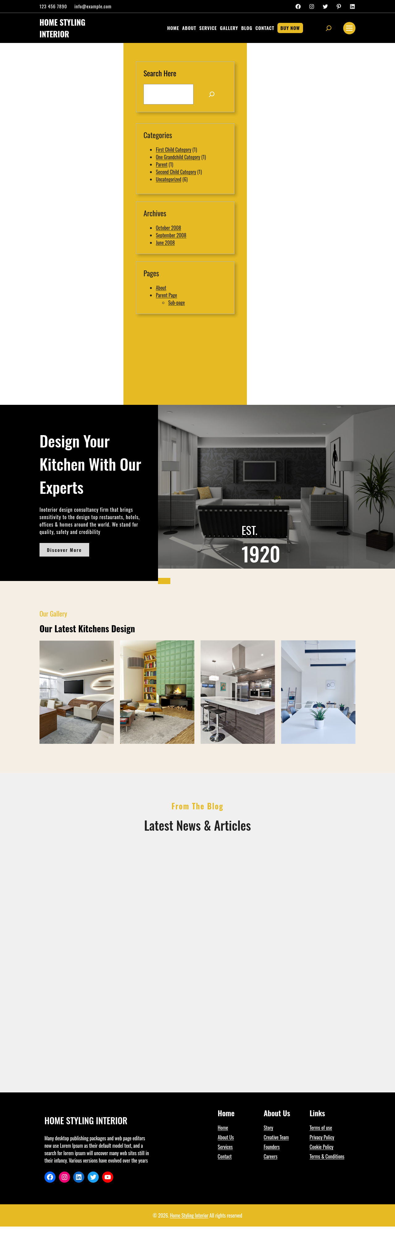 Десктоп (ниже) — Home Styling Interior