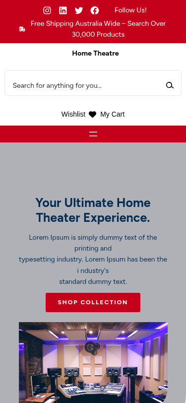 Мобильный вид — Home Theatre
