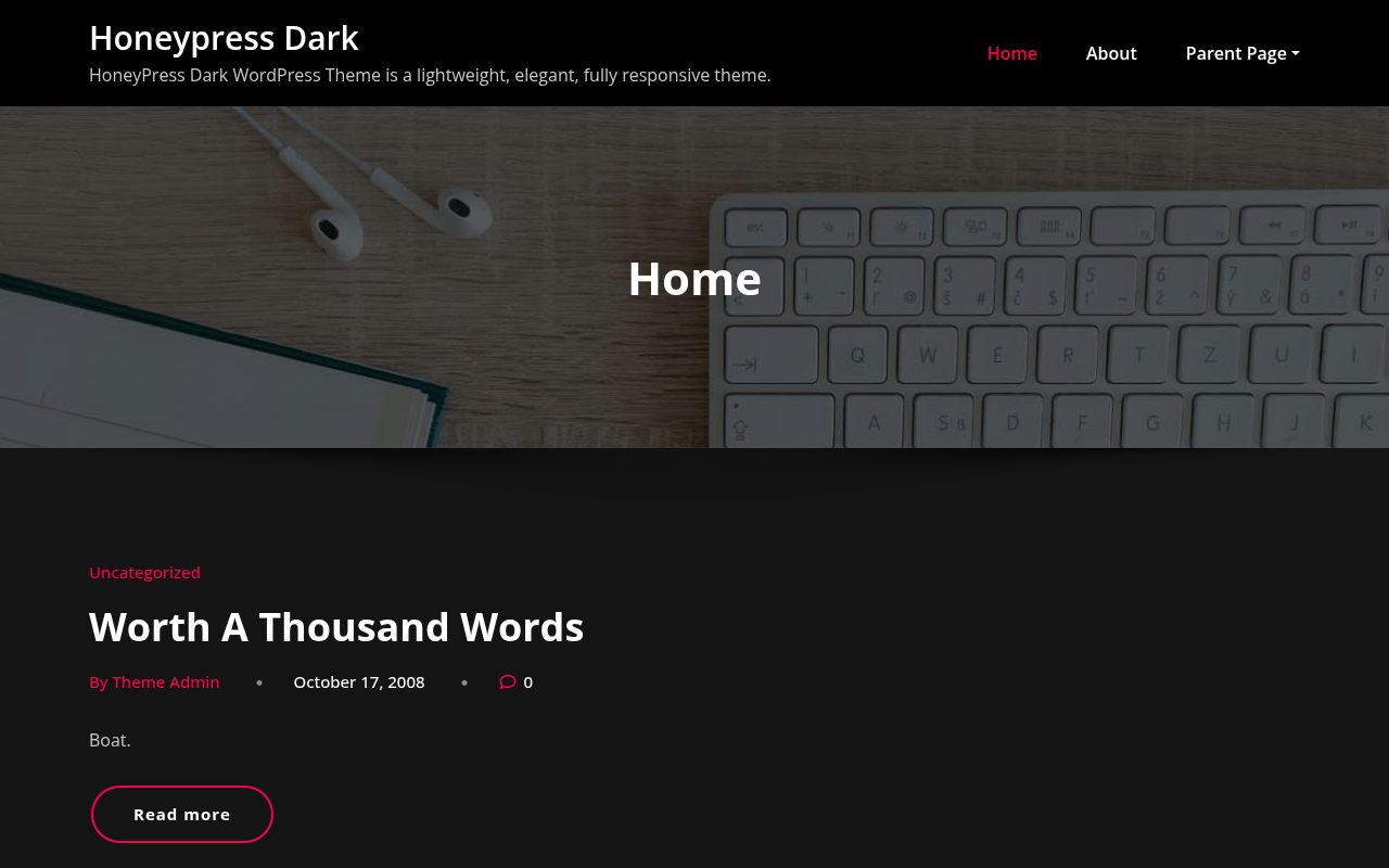 Десктоп — Honeypress Dark