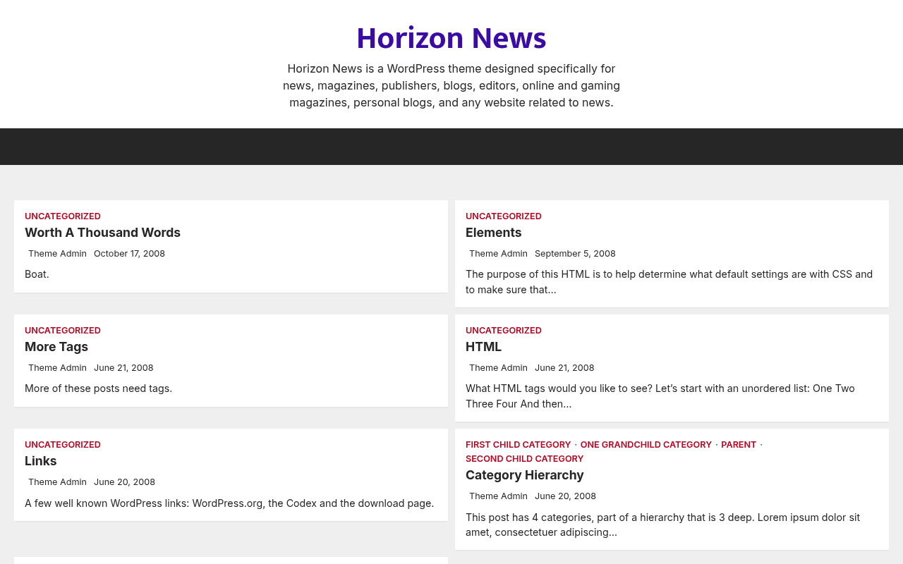Десктоп — Horizon News