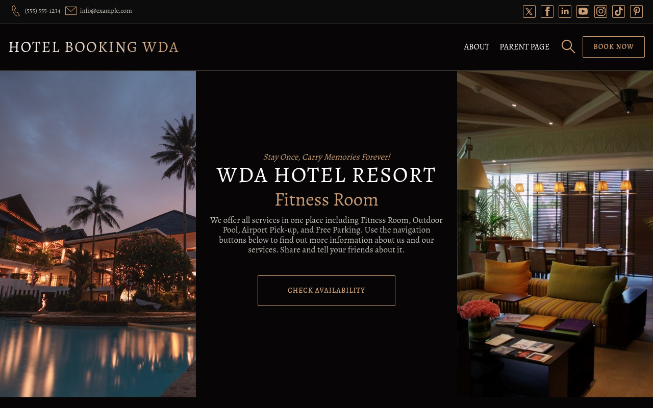 Десктоп — Hotel Booking WDA
