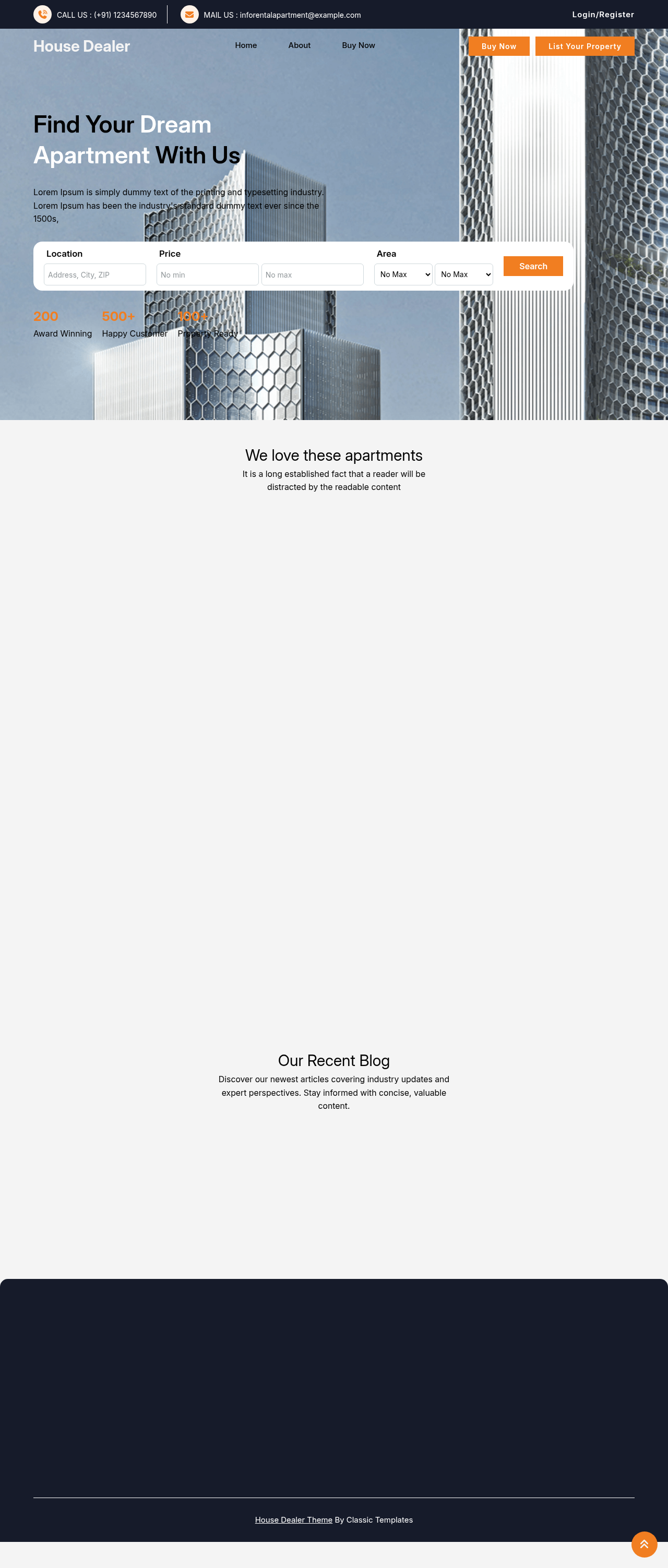 Десктоп (ниже) — House Dealer