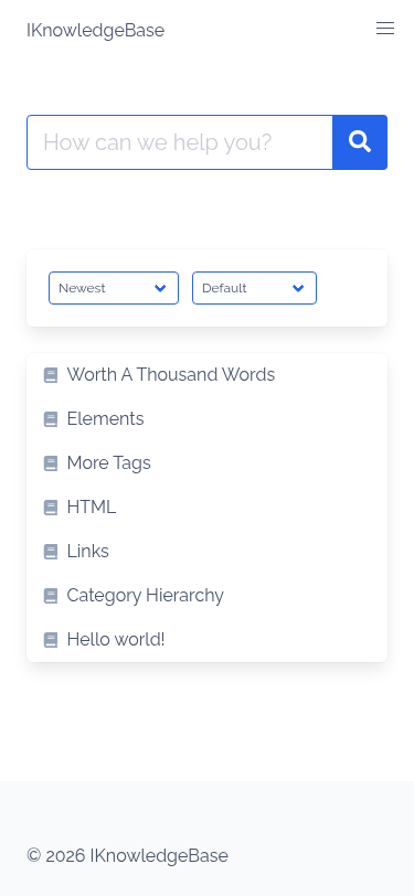 Мобильный вид — IKnowledgeBase