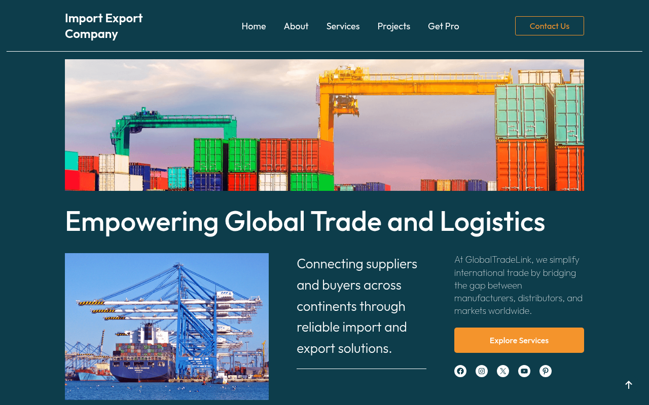 Десктоп — Import Export Company