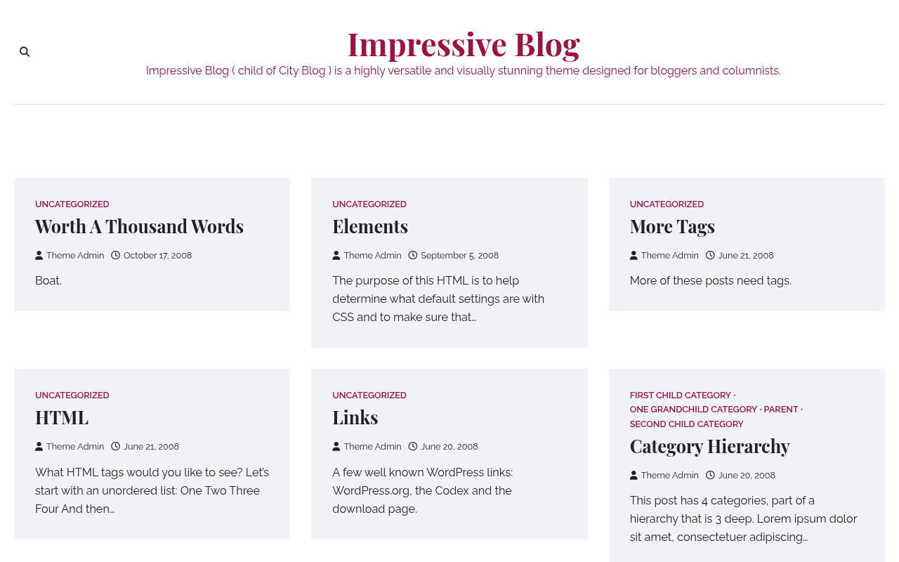 Десктоп — Impressive Blog