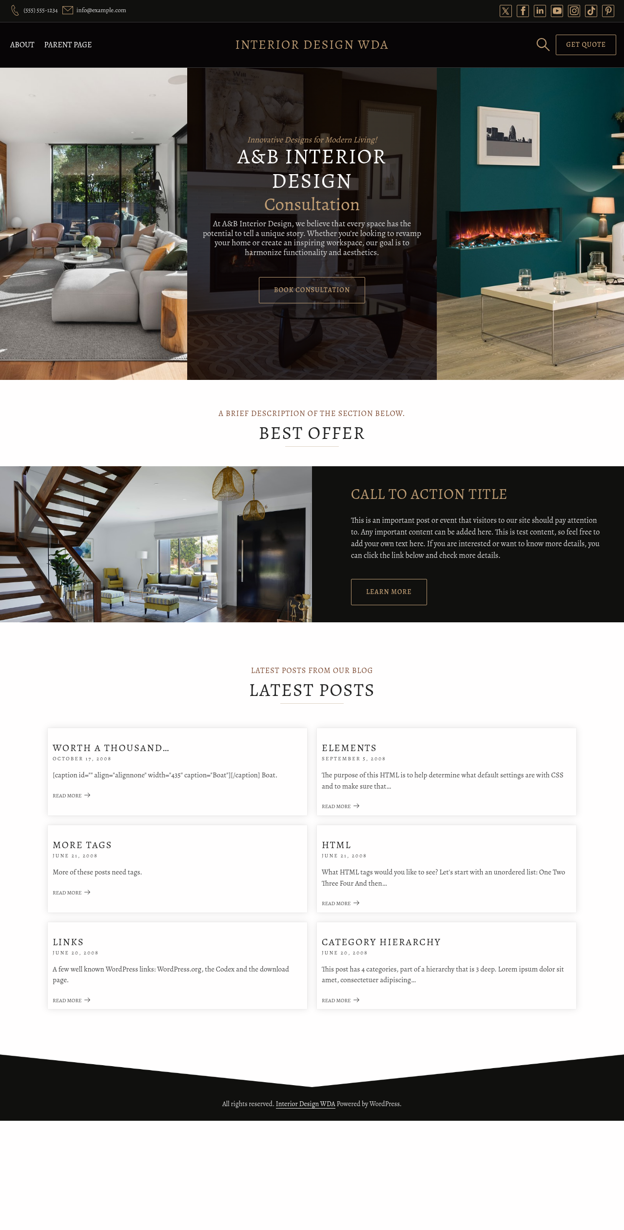 Десктоп (ниже) — Interior Design WDA