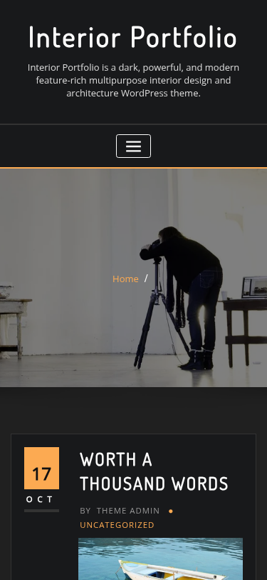 Мобильный вид — Interior Portfolio