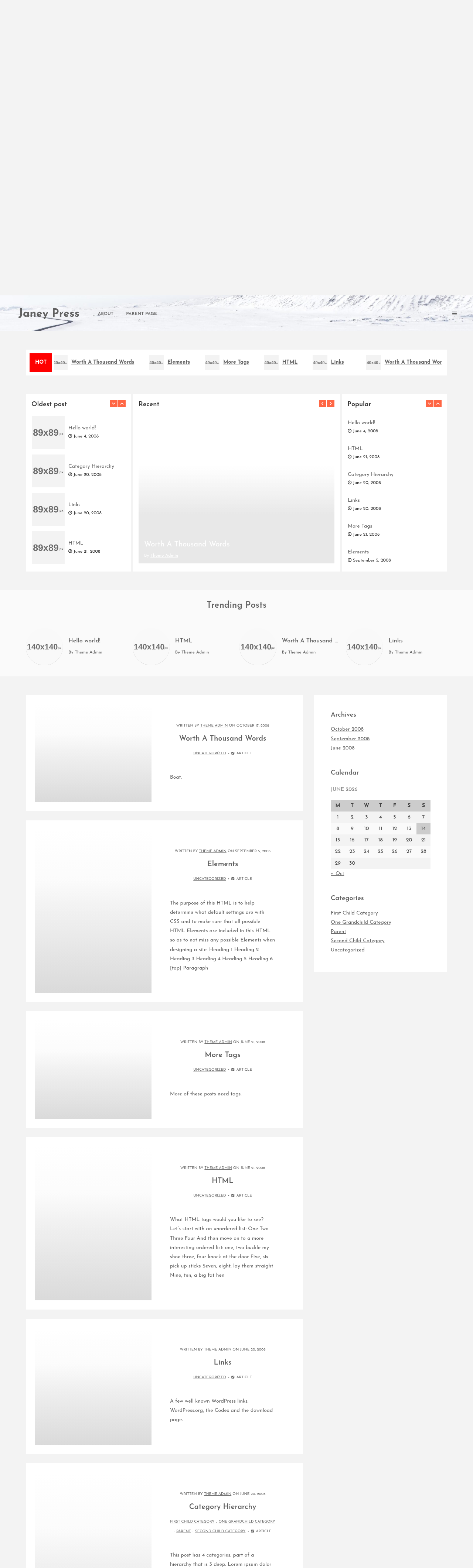 Десктоп (ниже) — Janey Press