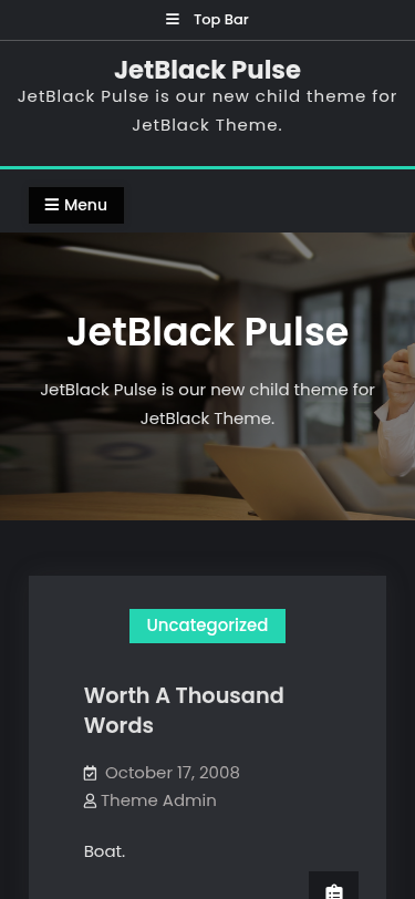 Мобильный вид — JetBlack Pulse