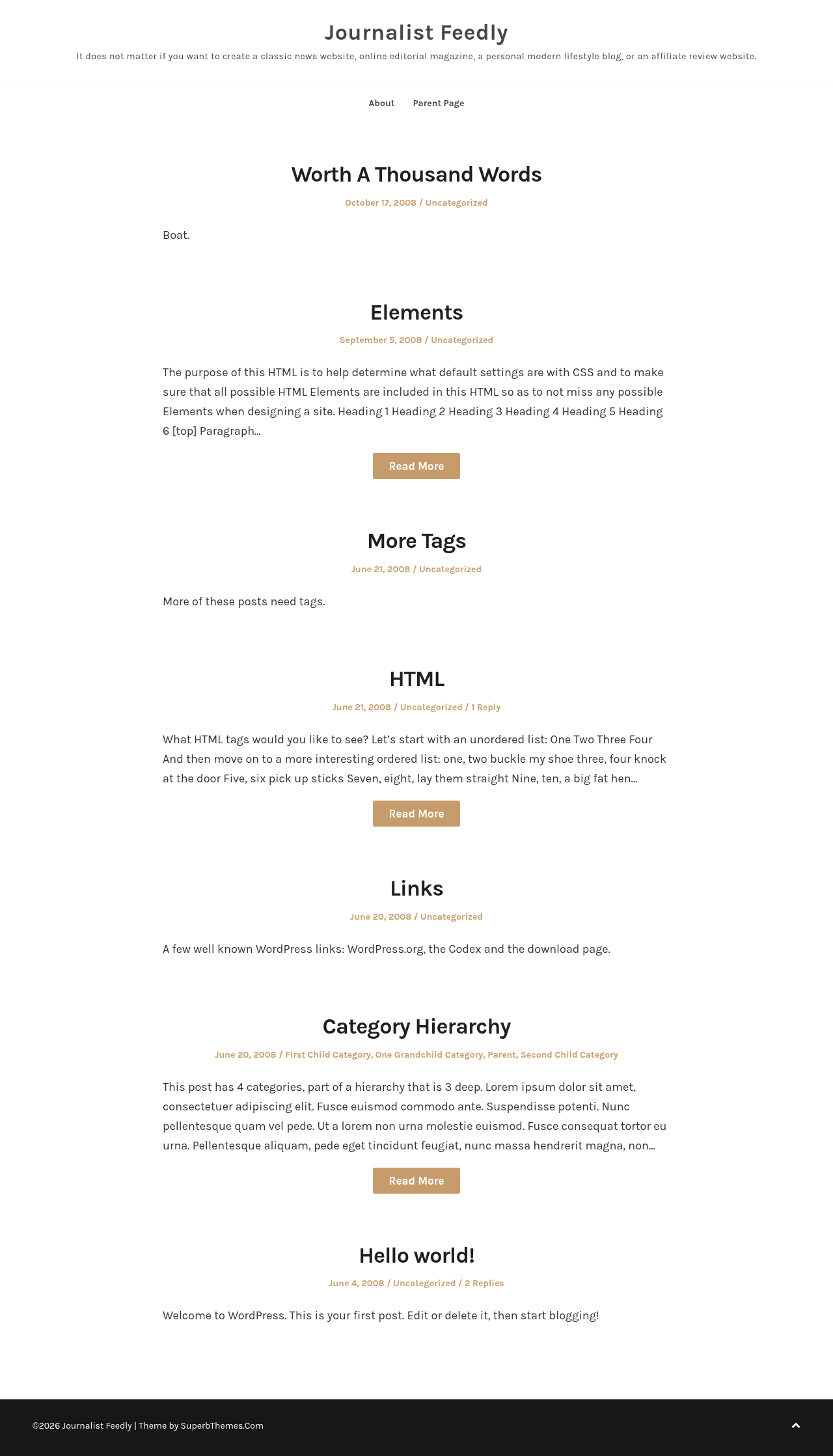 Десктоп (ниже) — Journalist Feedly