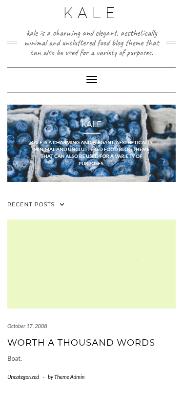 Мобильный вид — Kale