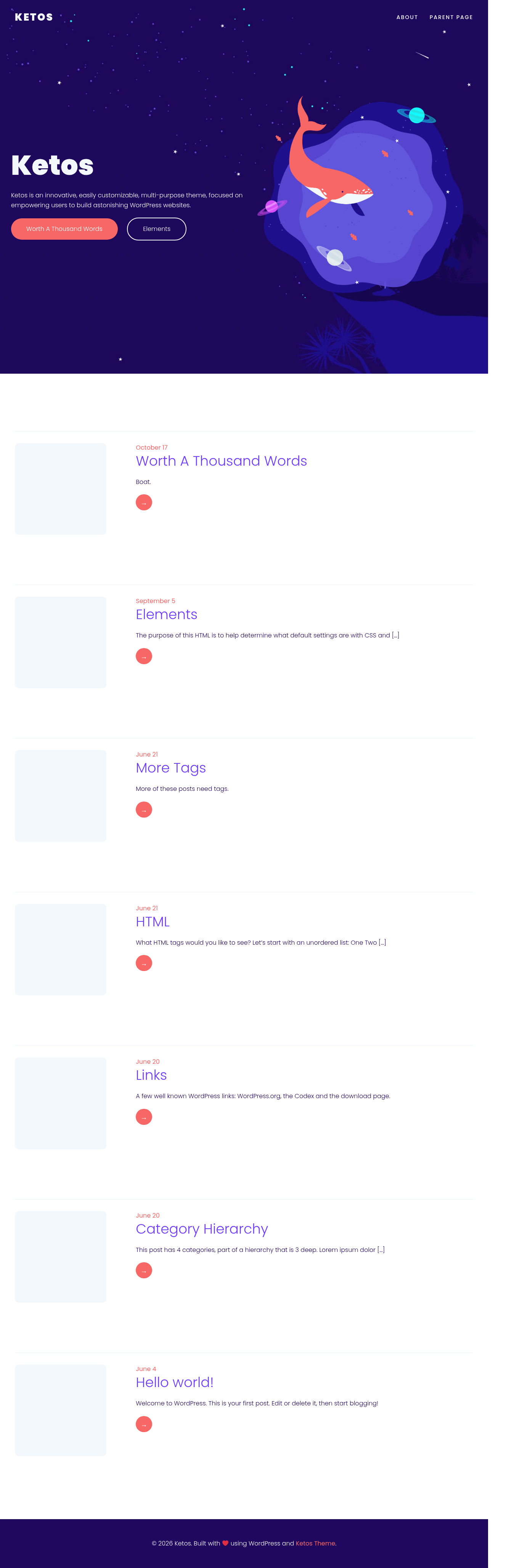 Десктоп (ниже) — Ketos