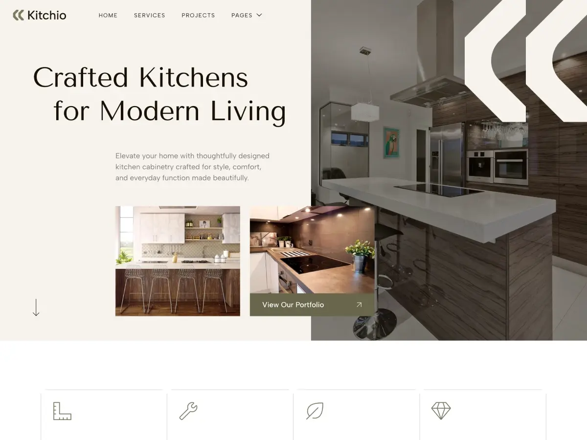 WordPress тема Kitchio Lite
