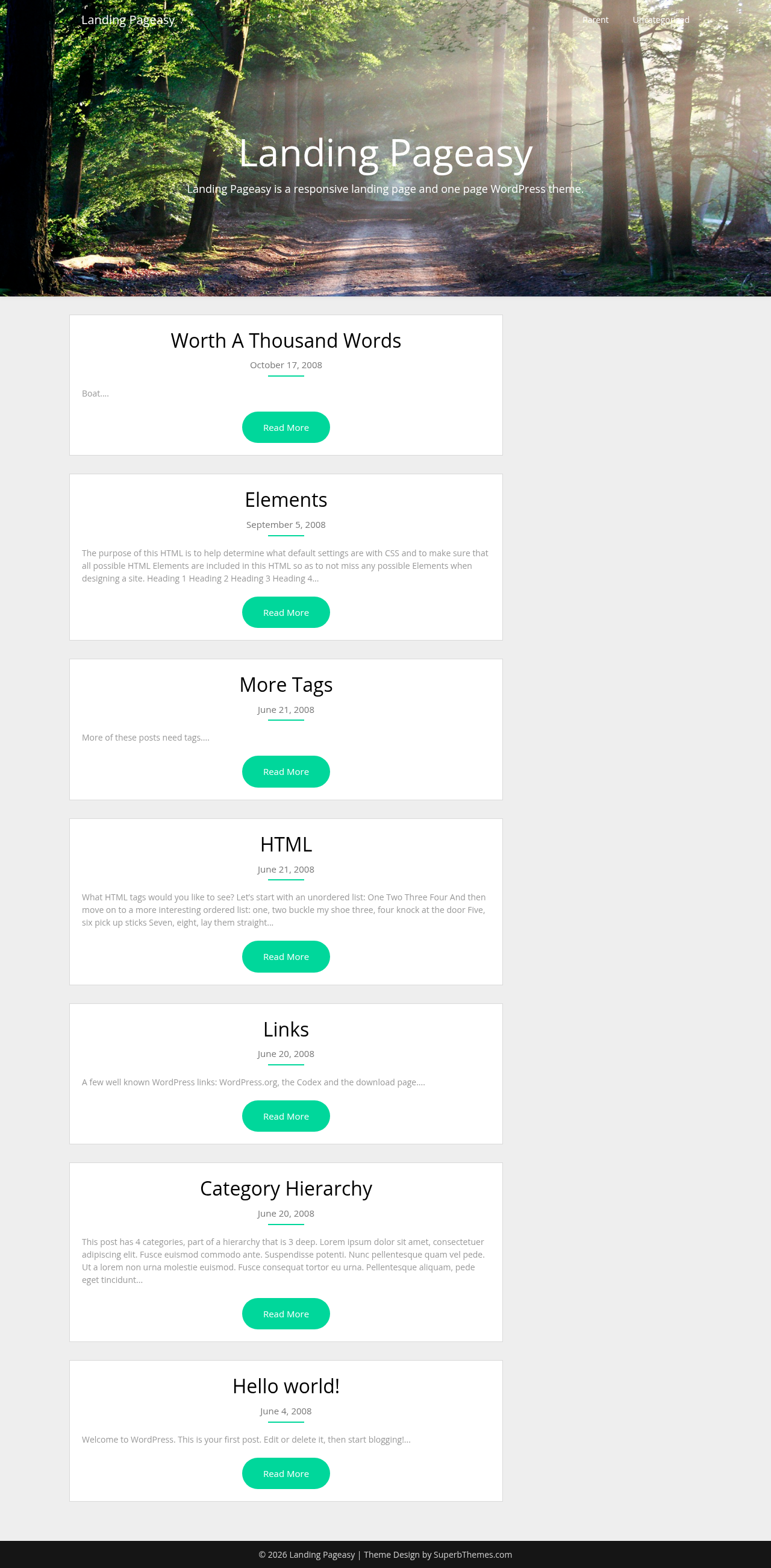 Десктоп (ниже) — Landing Pageasy