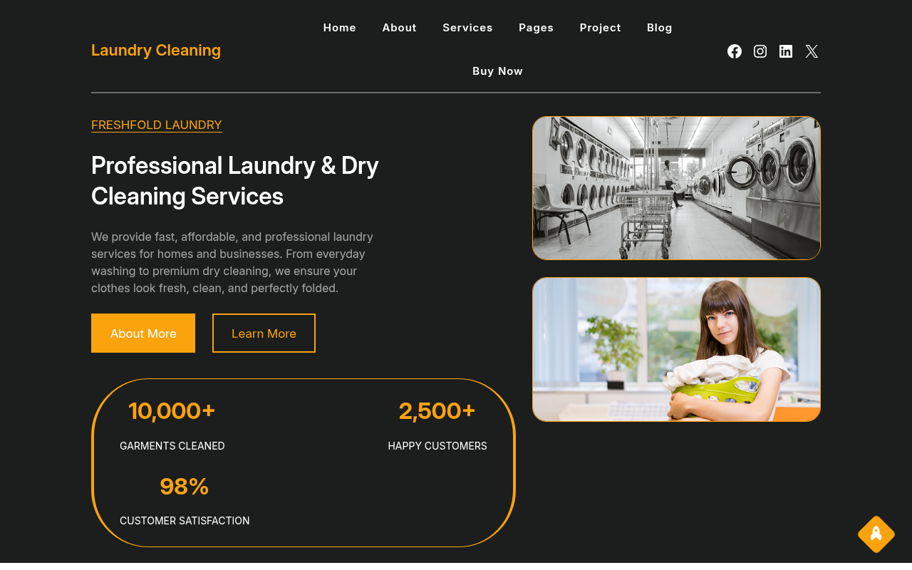 Десктоп — Laundry Cleaning