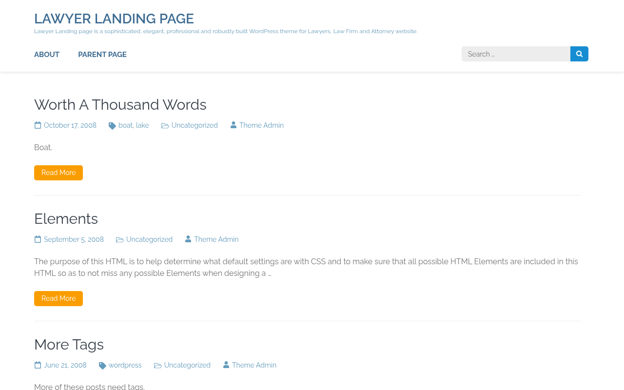 Десктоп — Lawyer Landing Page