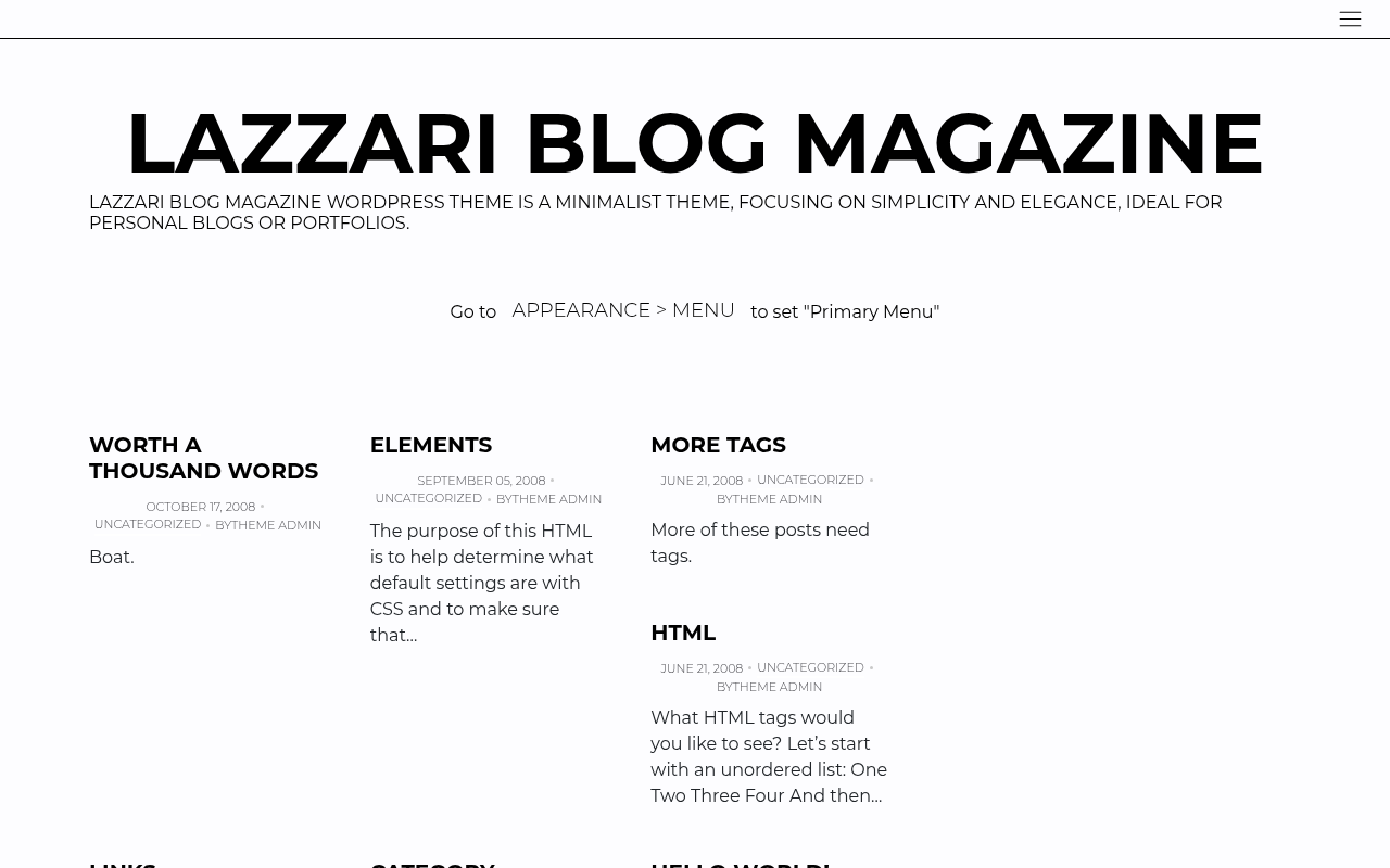 Десктоп — Lazzari Blog Magazine