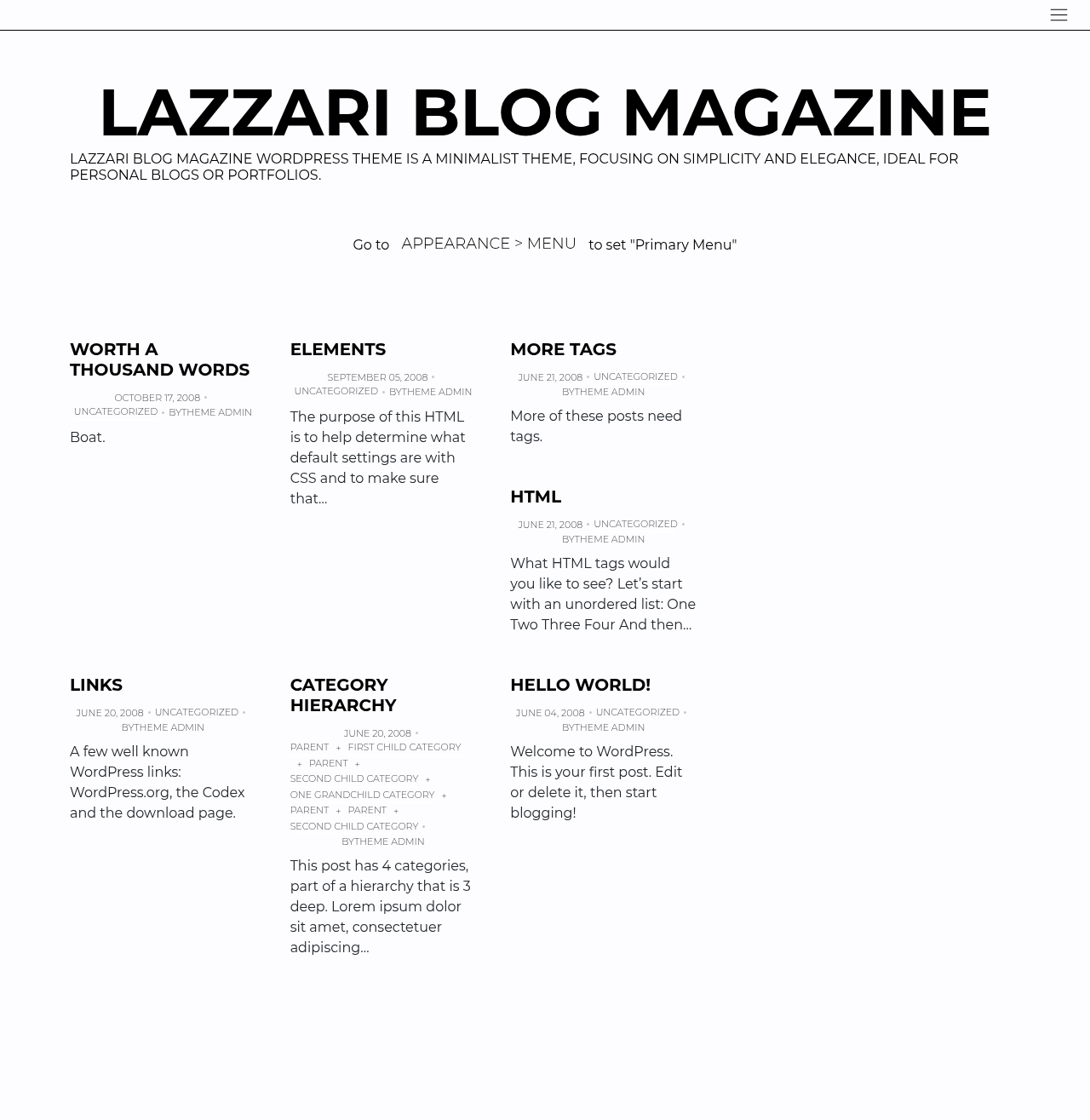 Десктоп (ниже) — Lazzari Blog Magazine