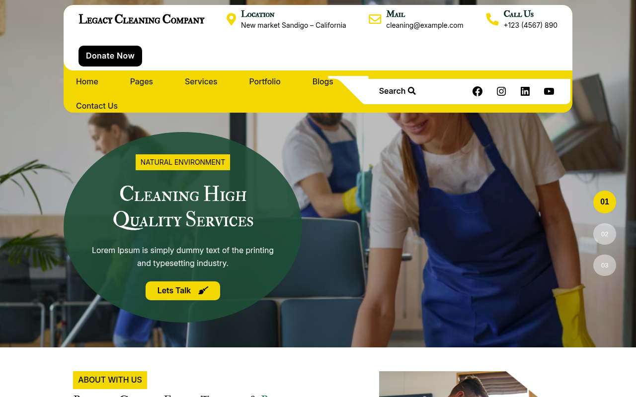 Десктоп — Legacy Cleaning Company