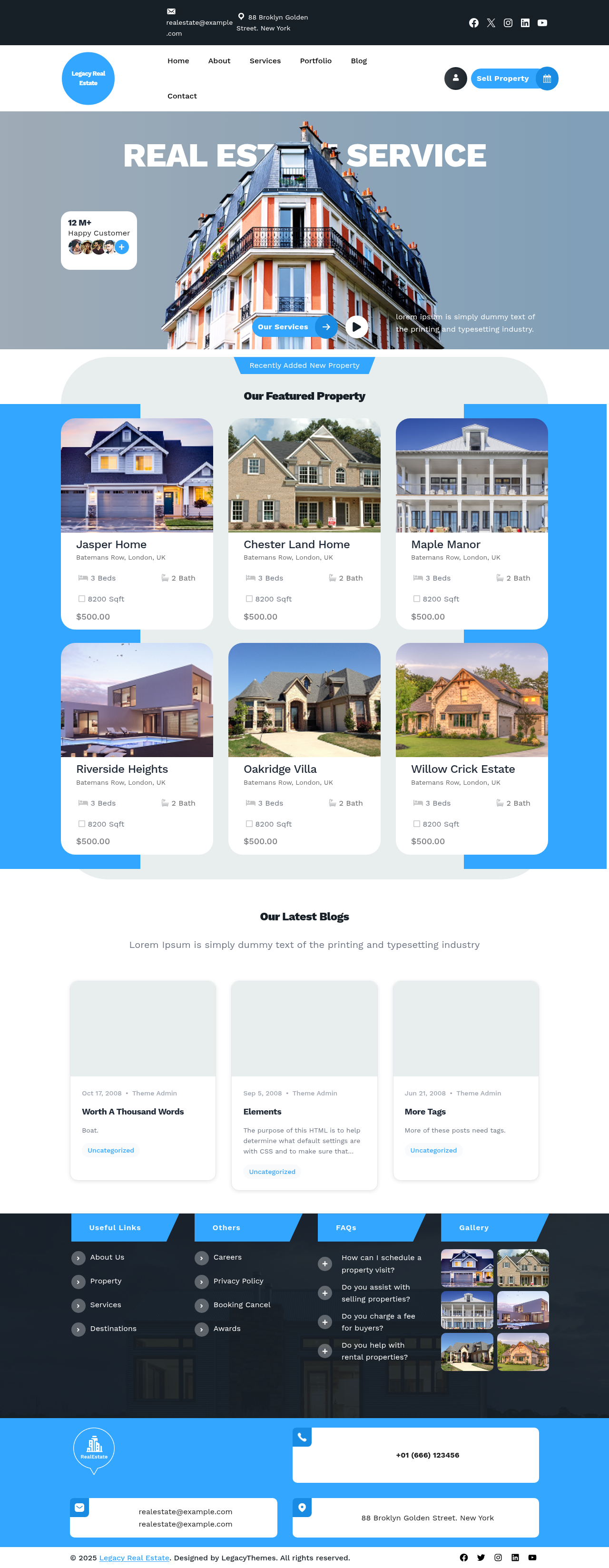 Десктоп (ниже) — Legacy Real Estate