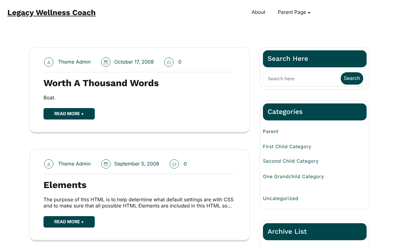 Десктоп — Legacy Wellness Coach