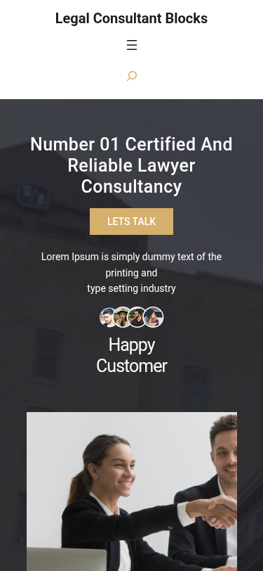 Мобильный вид — Legal Consultant Blocks