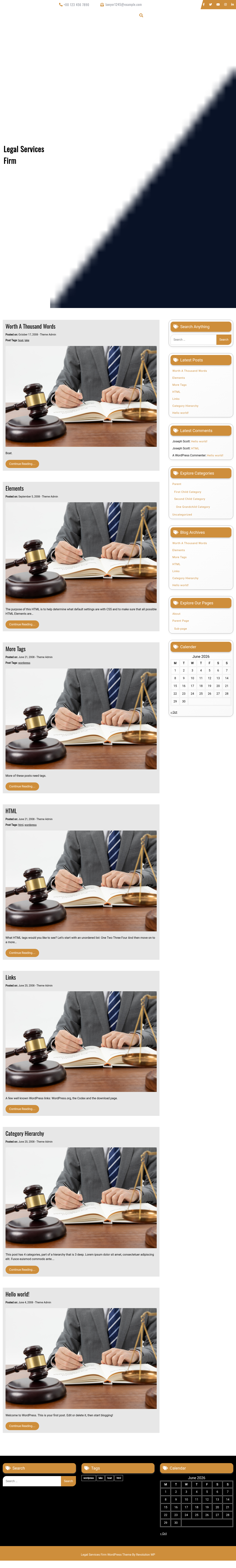 Десктоп (ниже) — Legal Services Firm