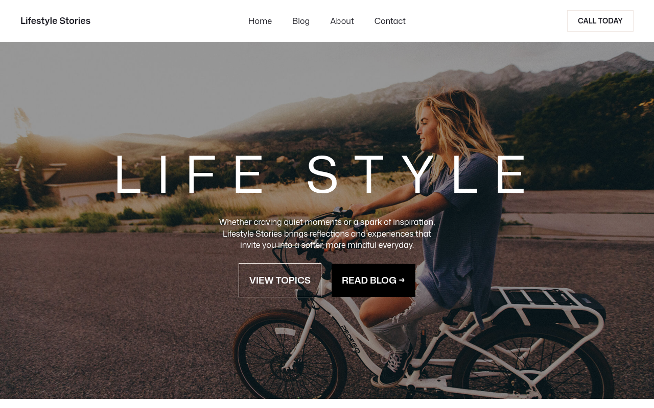 Десктоп — Lifestyle Stories