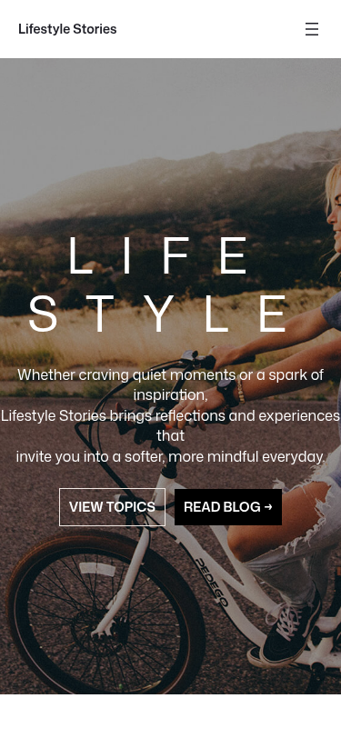 Мобильный вид — Lifestyle Stories