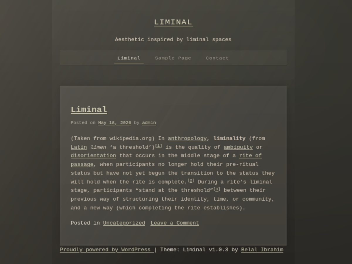 Liminal