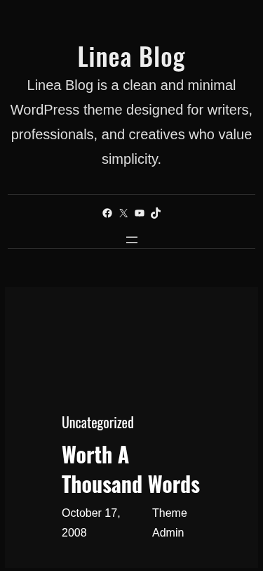 Мобильный вид — Linea Blog