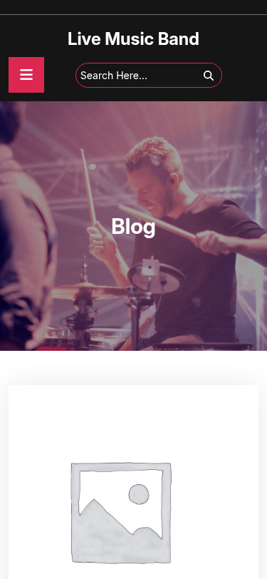 Мобильный вид — Live Music Band