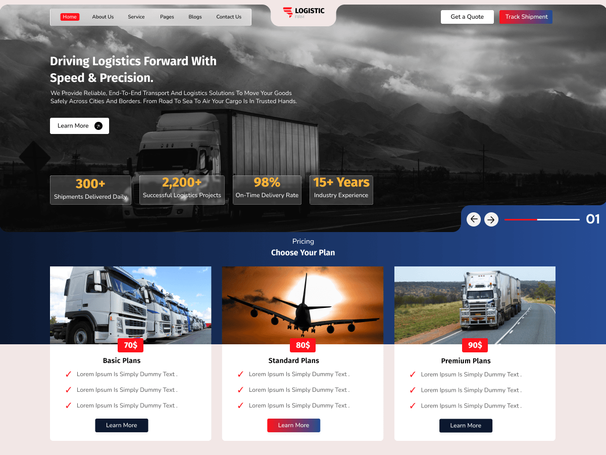 WordPress тема Logistics Firm