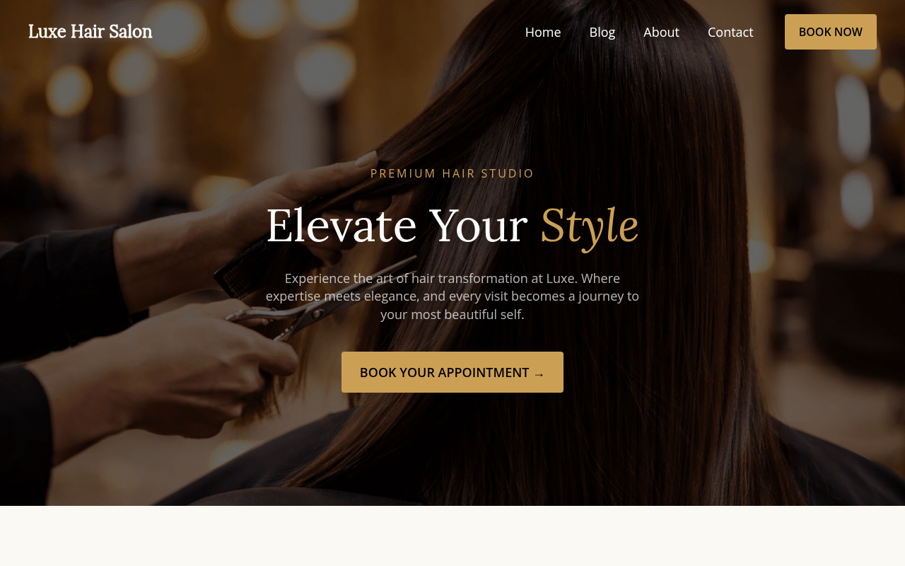 Десктоп — Luxe Hair Salon