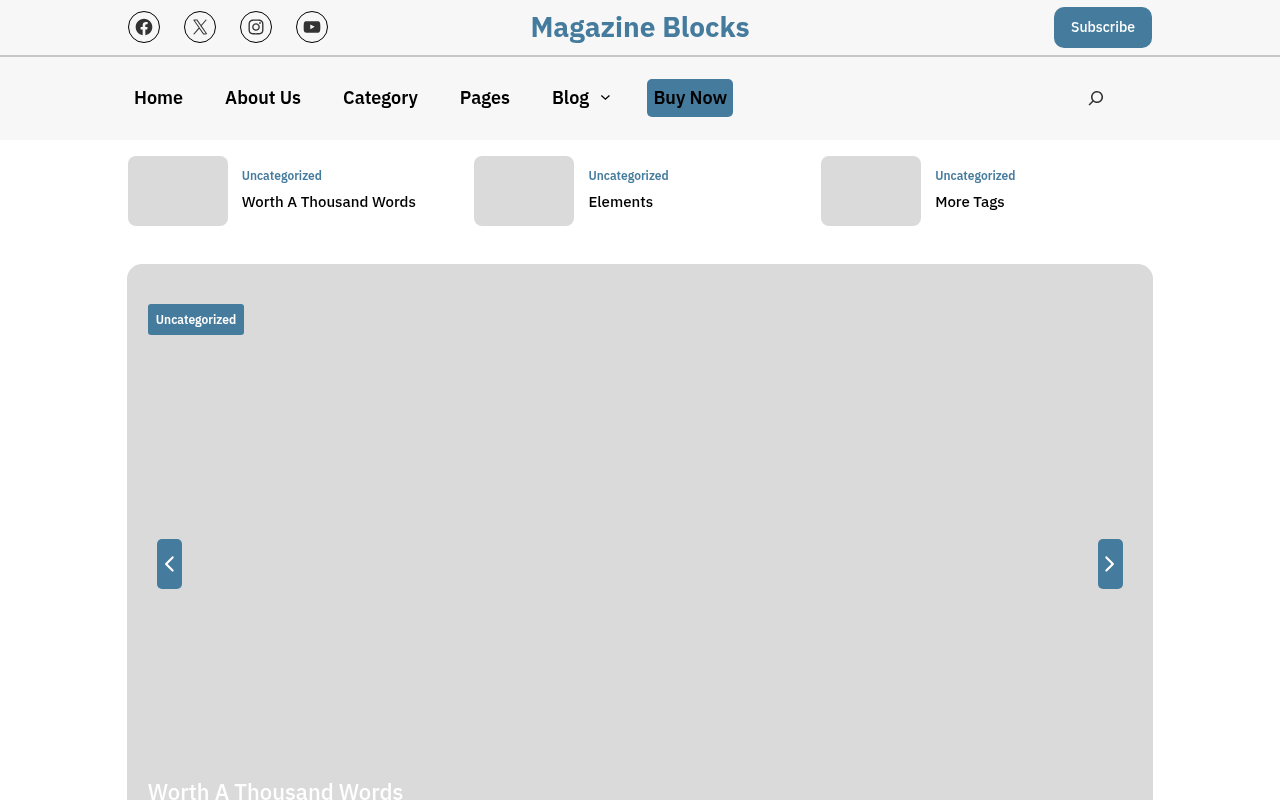 Десктоп — Magazine Blocks