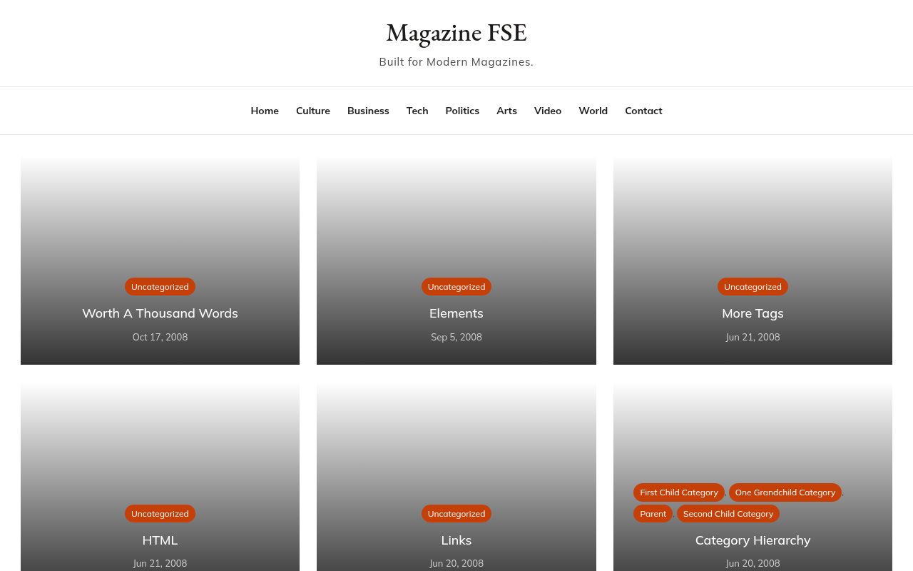 Десктоп — Magazine FSE