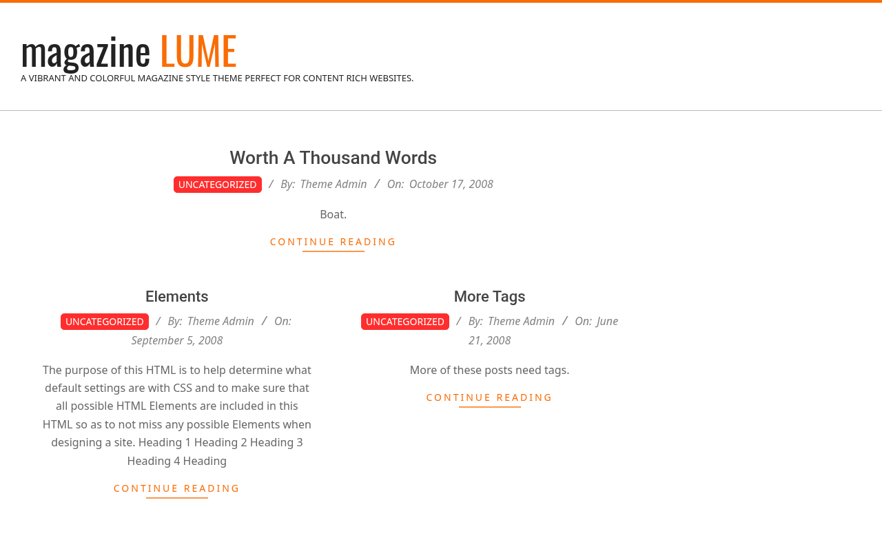 Десктоп — Magazine Lume