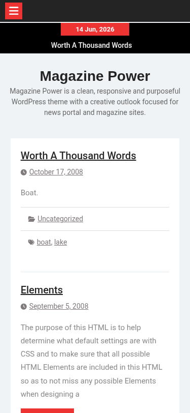 Мобильный вид — Magazine Power