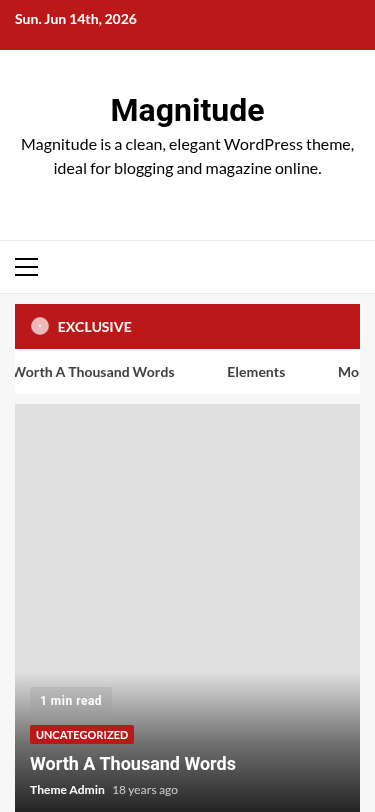 Мобильный вид — Magnitude