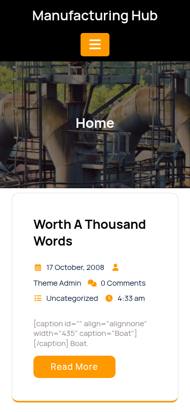 Мобильный вид — Manufacturing Hub