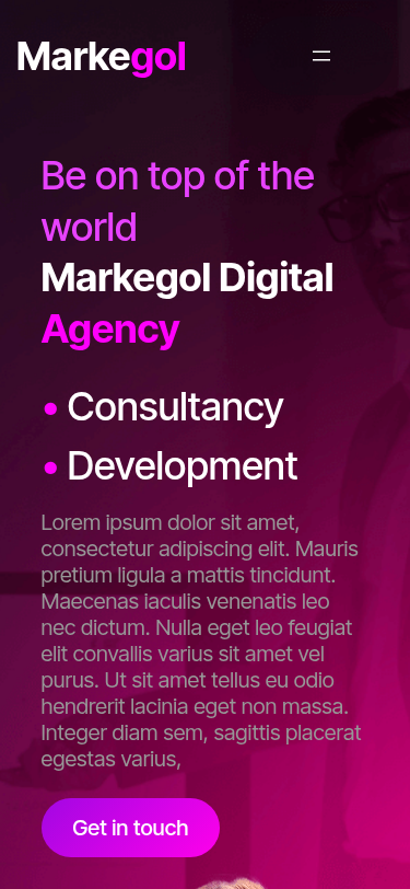 Мобильный вид — Markegol