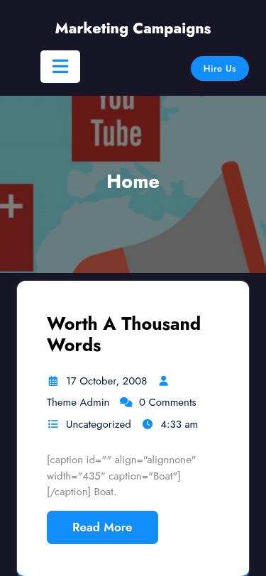 Мобильный вид — Marketing Campaigns