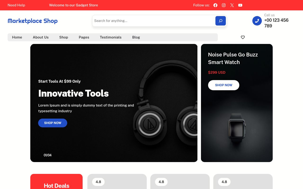 Десктоп — Marketplace Shop
