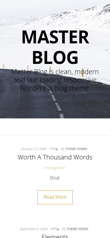 Мобильный вид — Master Blog