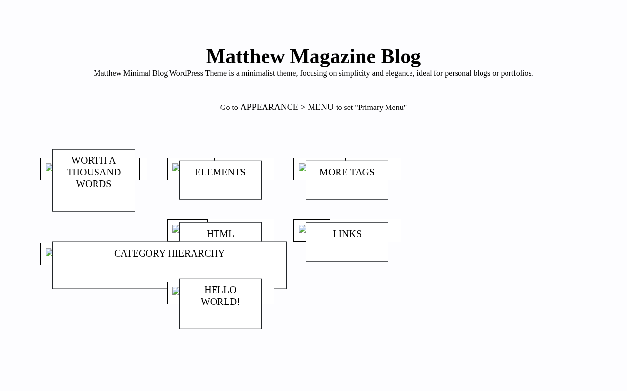 Десктоп — Matthew Magazine Blog