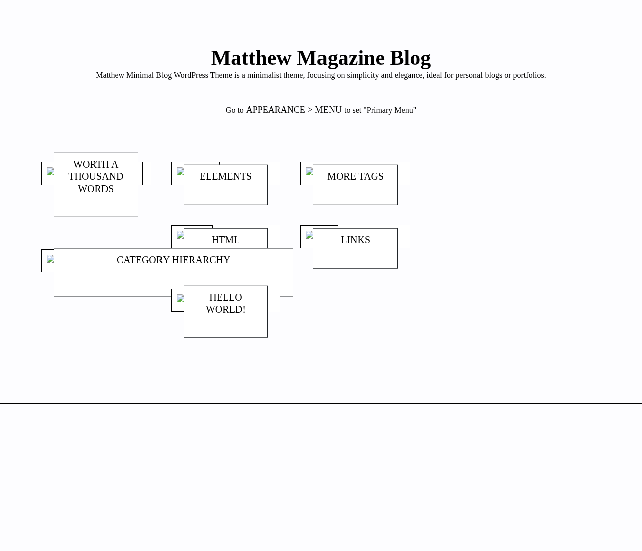 Десктоп (ниже) — Matthew Magazine Blog