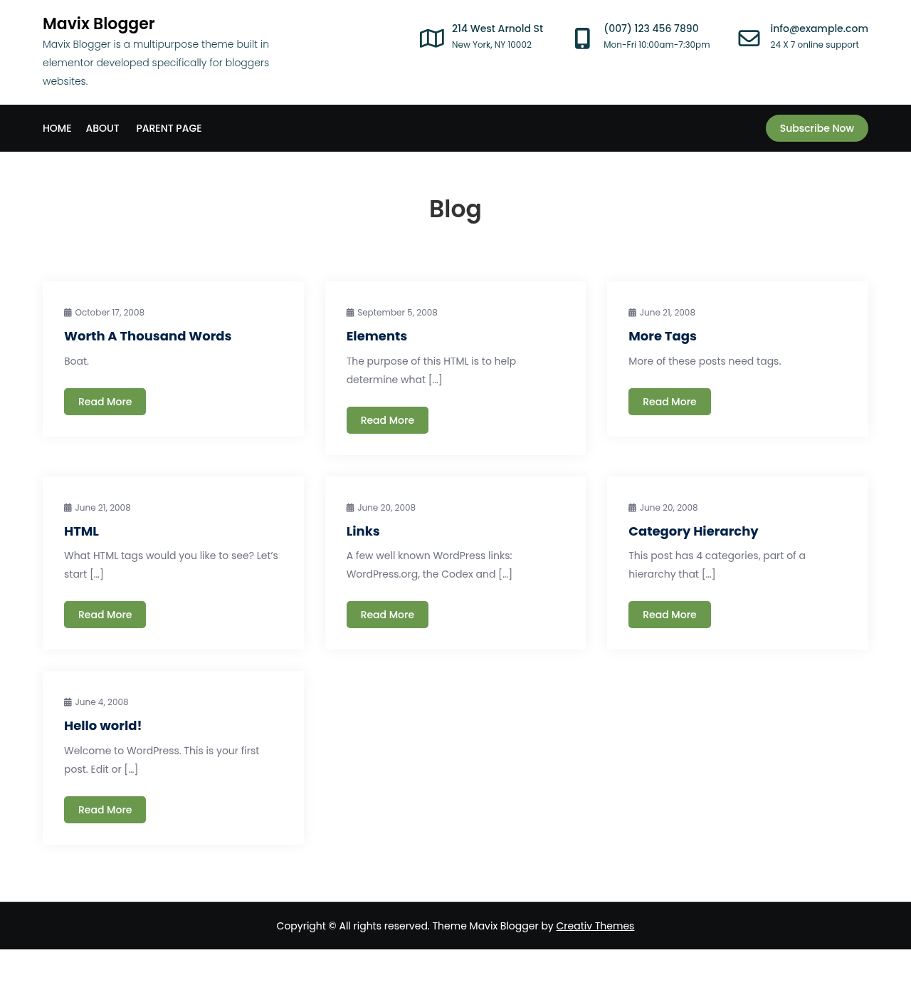 Десктоп (ниже) — Mavix Blogger