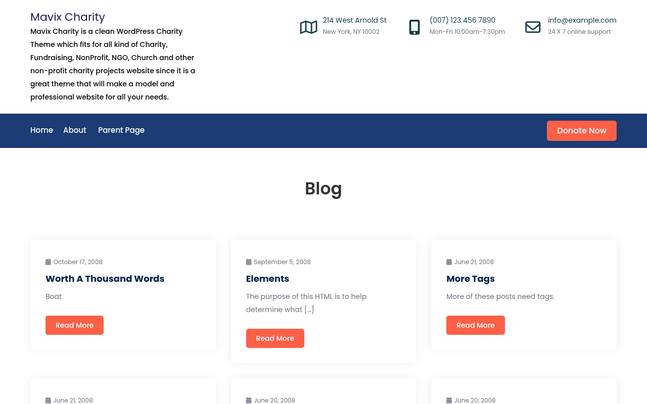 Десктоп — Mavix Charity