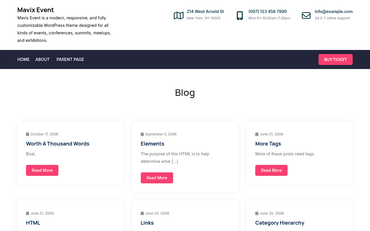 Десктоп — Mavix Event