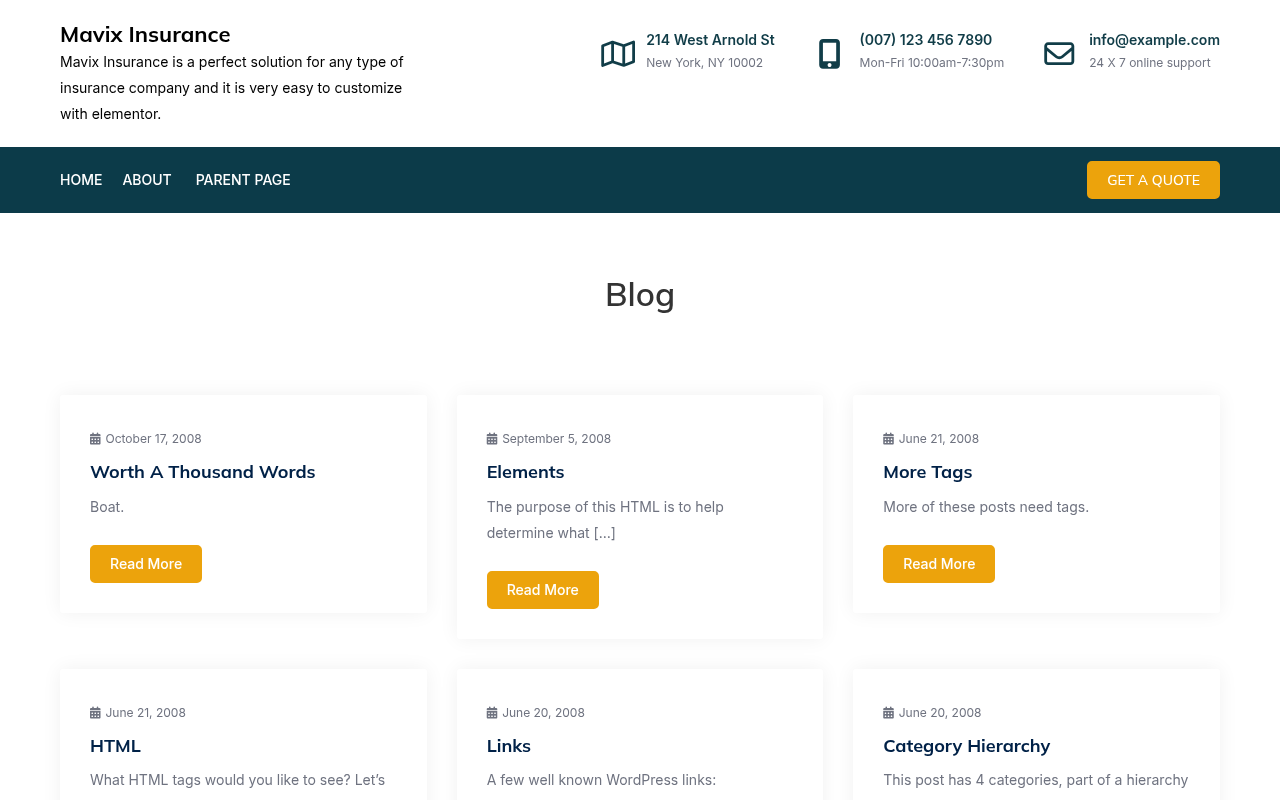 Десктоп — Mavix Insurance